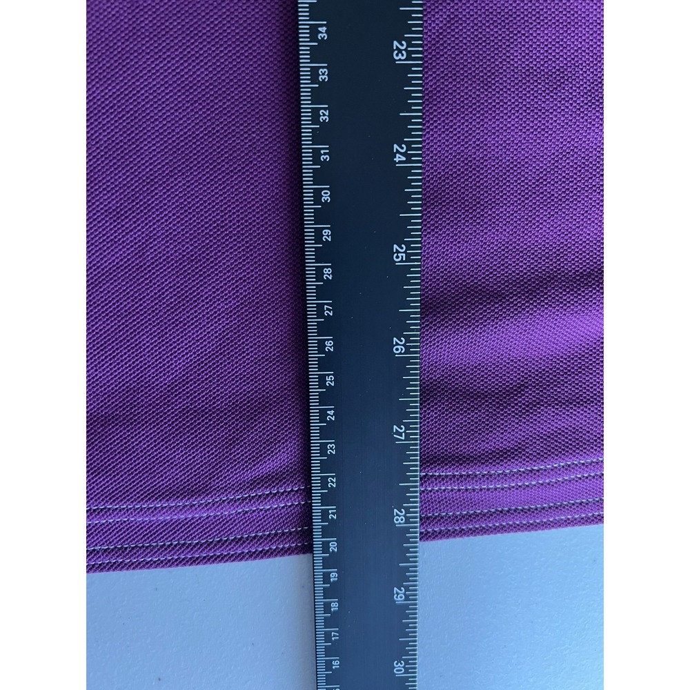 Tommy Bahama Island Zone Men's XL Polo Shirt Long Sleeve Purple Supima Vacation - Picture 5 of 10